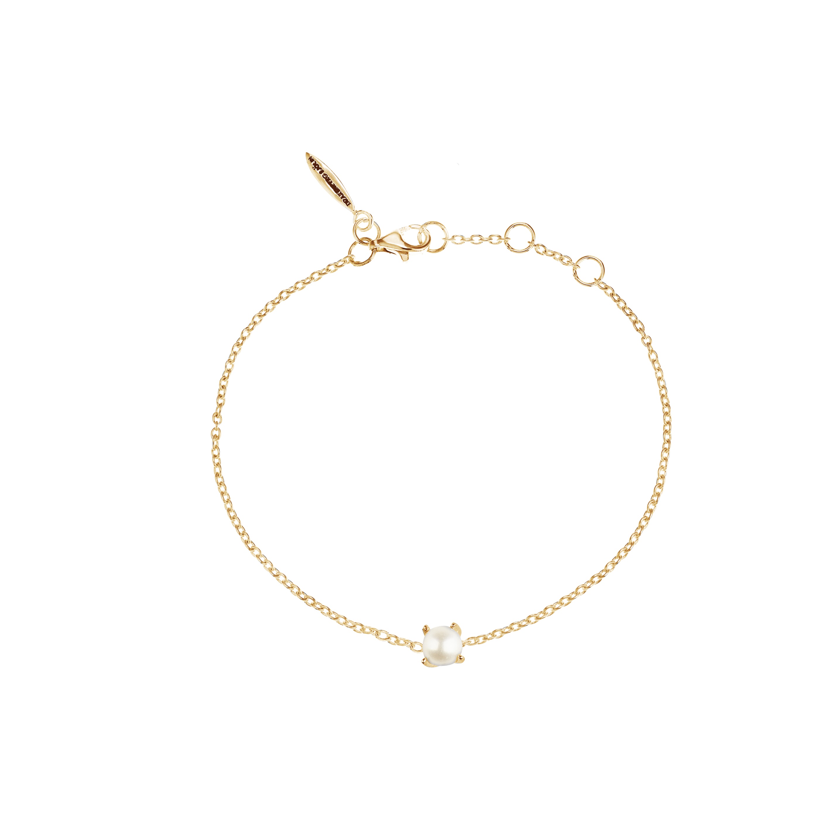 Petite pearl bracelet gold