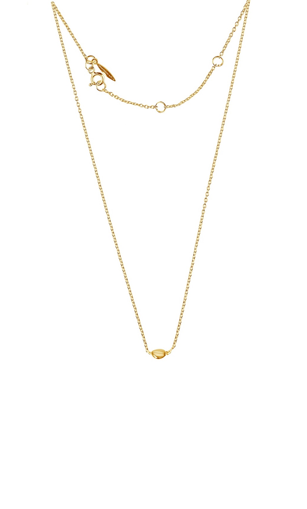 Morning dew petite necklace gold