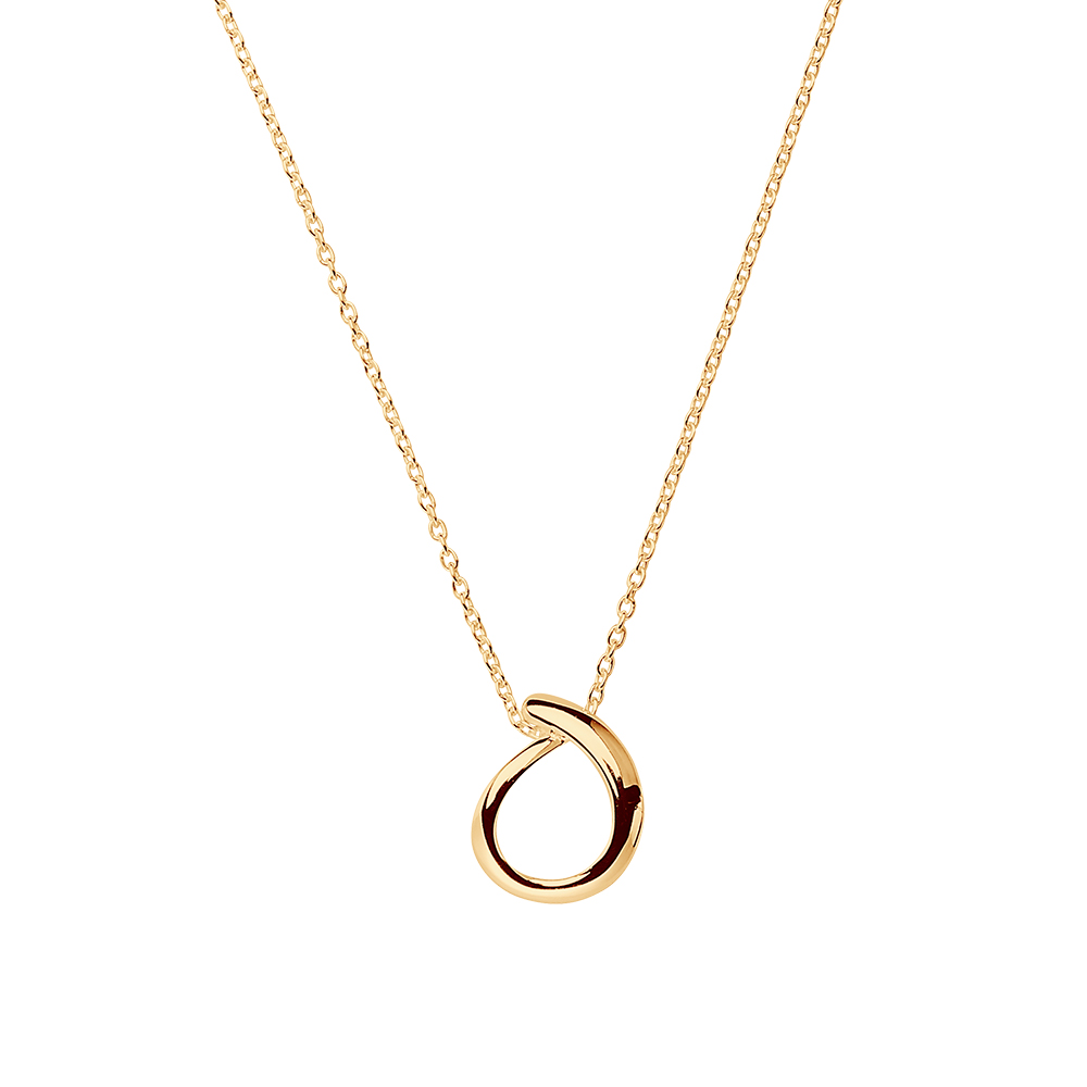 Ocean small single necklace gold
