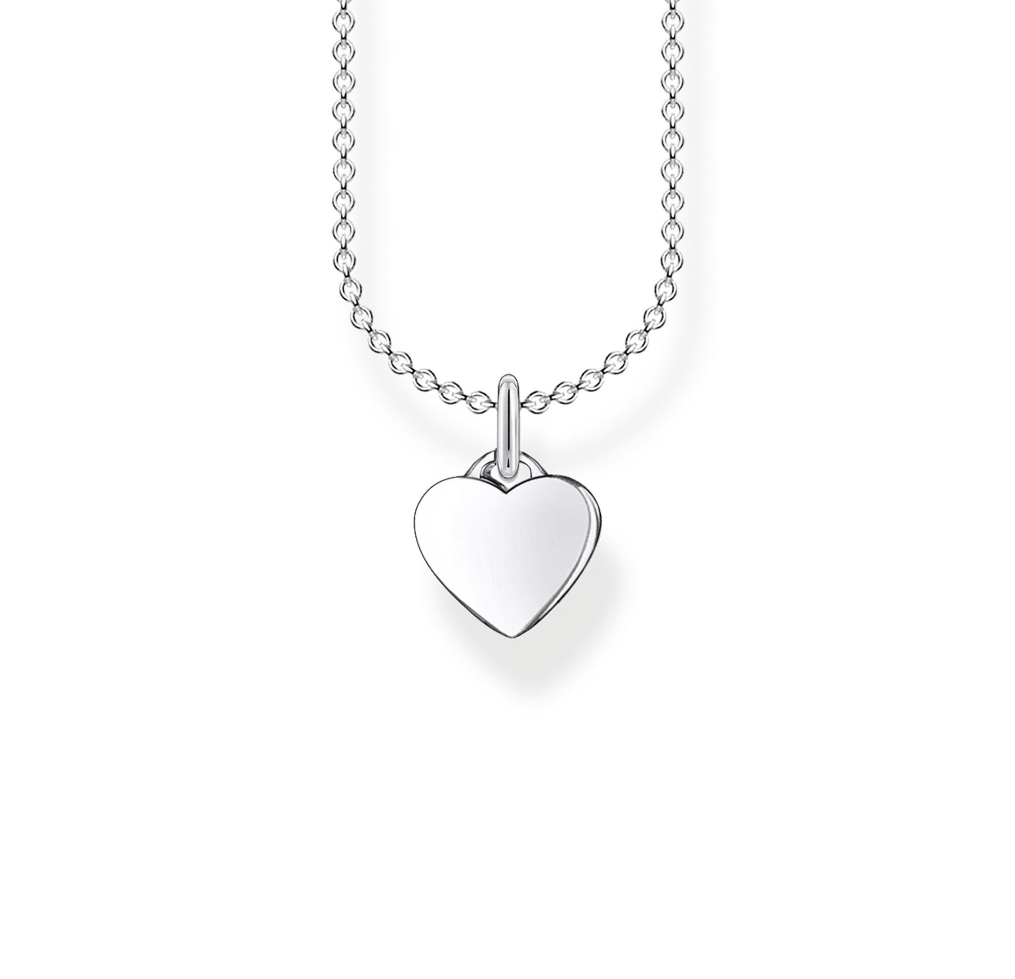 Halsband hjärta silver 
