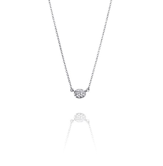 Love bead necklace - diamonds