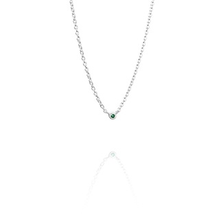 Micro blink necklace - green emerald