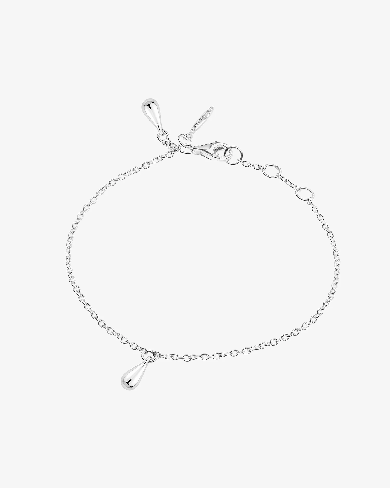 Droplet bracelet silver