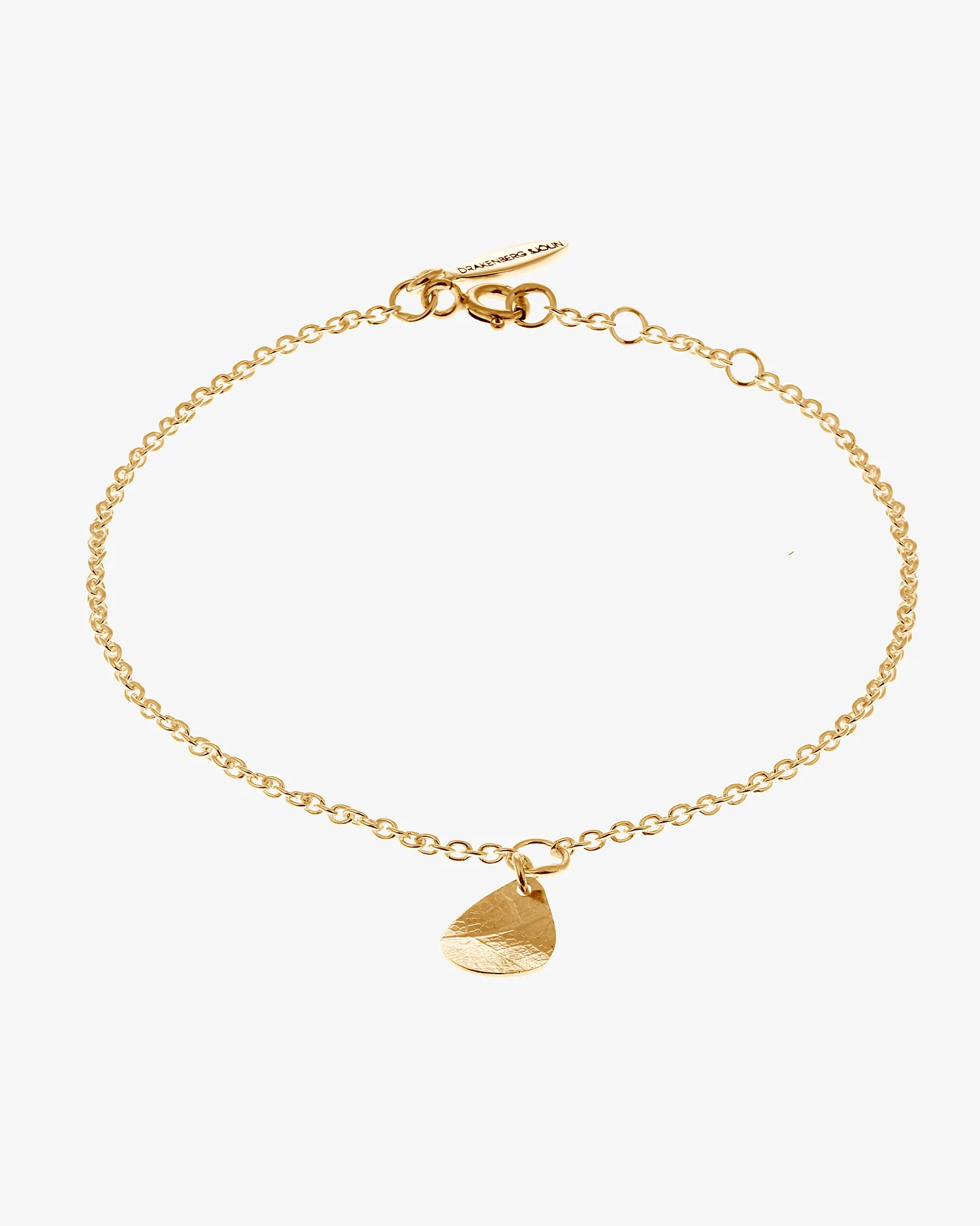 Leaf Drop Bracelet Gold