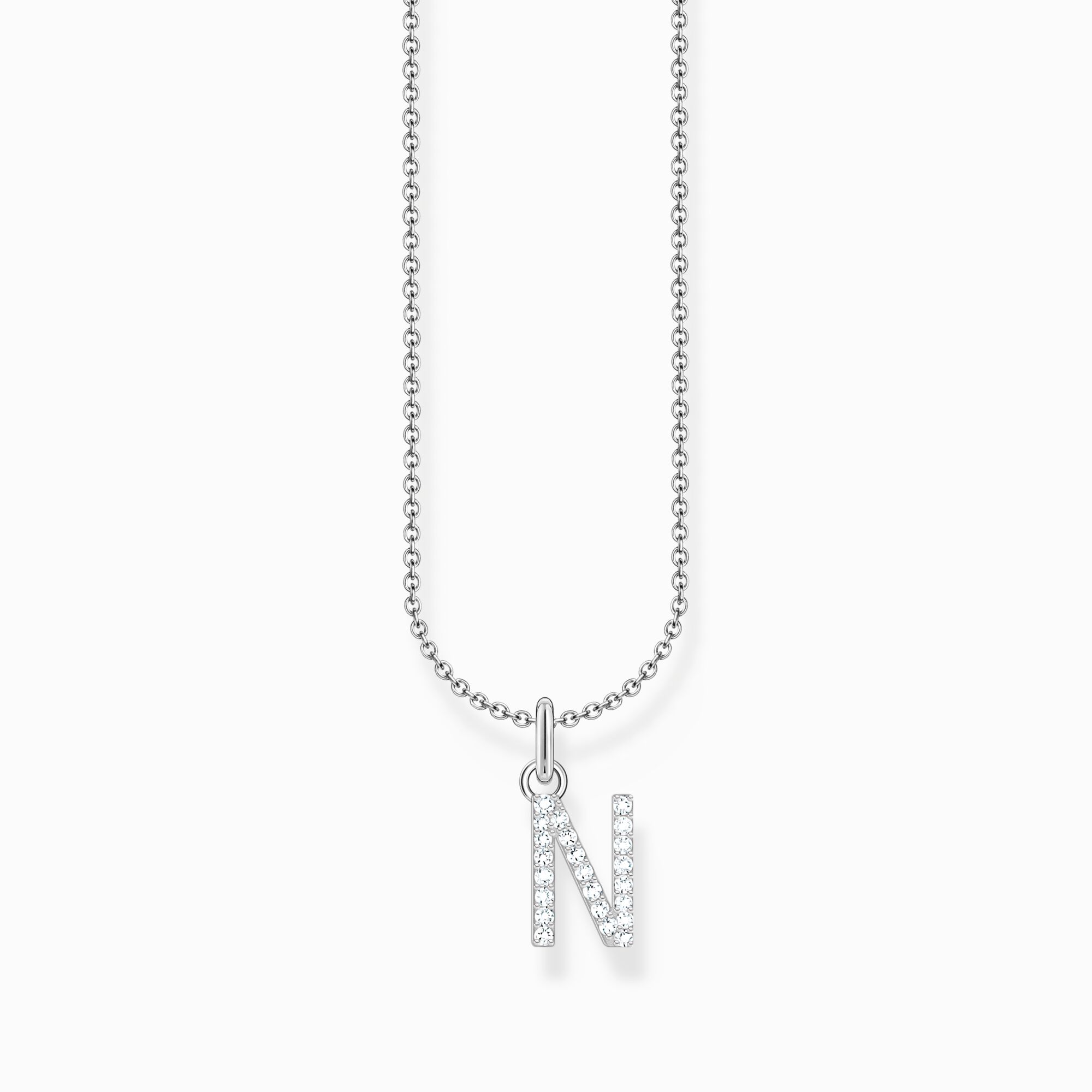 Halsband med bokstaven N.
