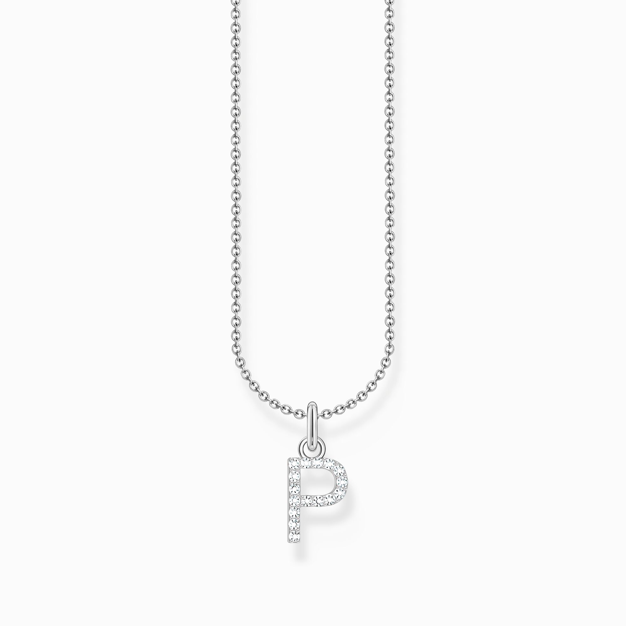 Halsband med bokstaven P.