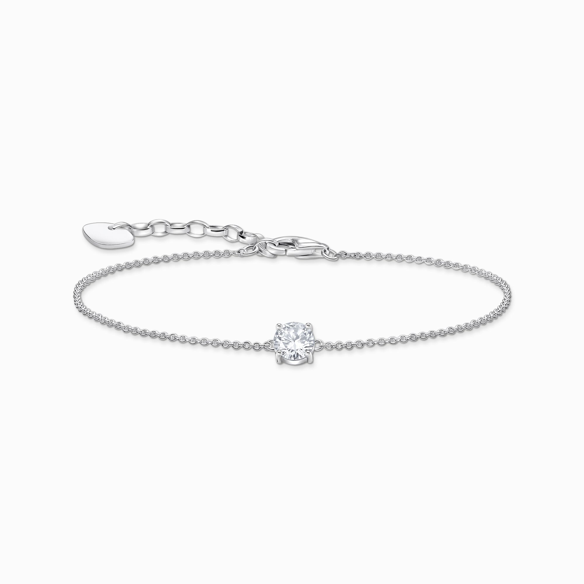 Armband med vit zirkonia