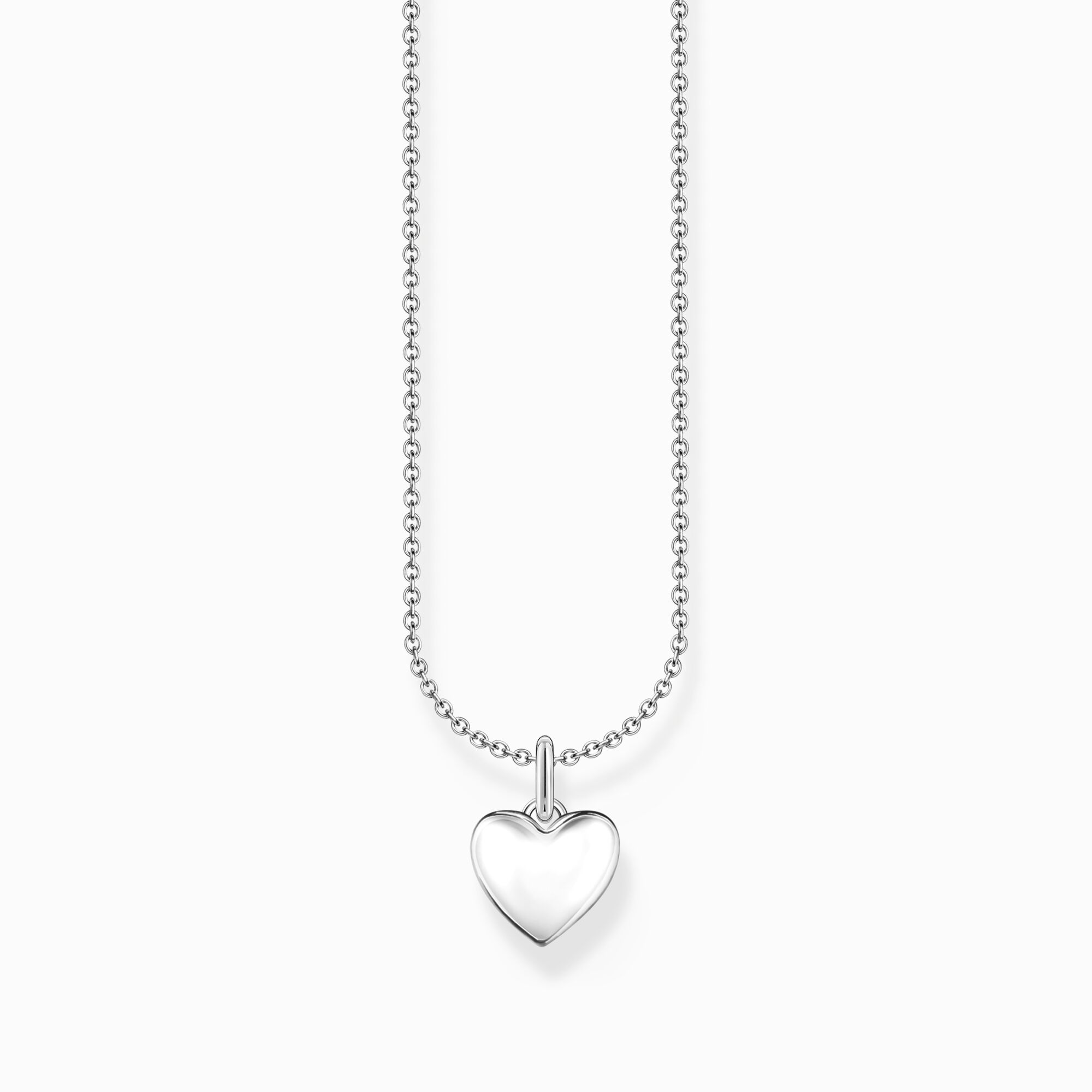 Halsband med hjärtformat hänge.